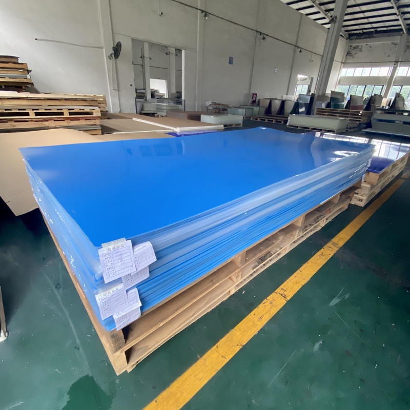 โรงงานแบรนด์ DUKE ขายส่งปลีก สีน้ําเงิน โหลดแผ่นอะคริลิก PMMA Perspex Plexiglass สําหรับการโฆษณา