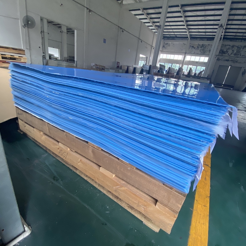 โรงงานแบรนด์ DUKE ขายส่งปลีก สีน้ําเงิน โหลดแผ่นอะคริลิก PMMA Perspex Plexiglass สําหรับการโฆษณา