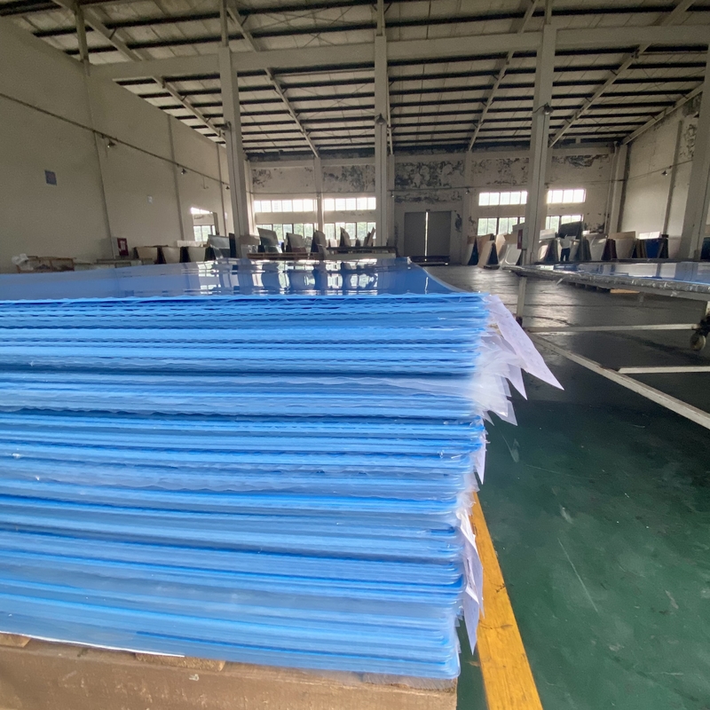 โรงงานแบรนด์ DUKE ขายส่งปลีก สีน้ําเงิน โหลดแผ่นอะคริลิก PMMA Perspex Plexiglass สําหรับการโฆษณา