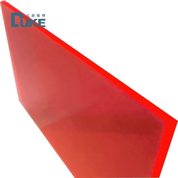ความต้านทานยูวี หลอดแสงโปร่งใส สีแดง / สีชมพู โหลด Acrylic Perspex Sheet สําหรับการโฆษณา