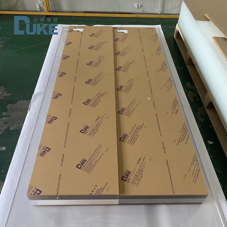 ป้องกันสีเหลืองที่กําหนดเองแผ่นอะคริลิกใส หนา PMMA แผ่นสําหรับหน้าต่างภายนอก CNC การตัด 10 มม.
