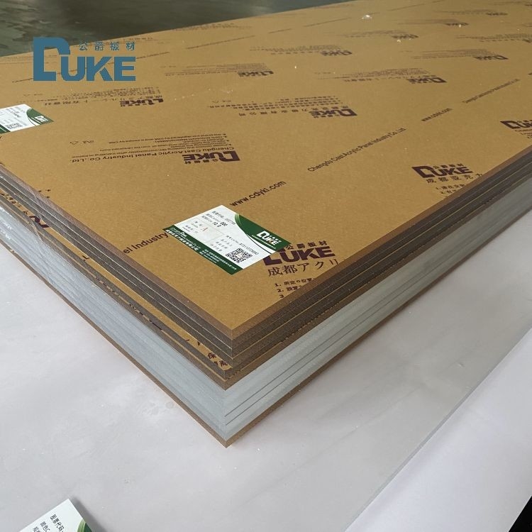 ป้องกันสีเหลืองที่กําหนดเองแผ่นอะคริลิกใส หนา PMMA แผ่นสําหรับหน้าต่างภายนอก CNC การตัด 10 มม.