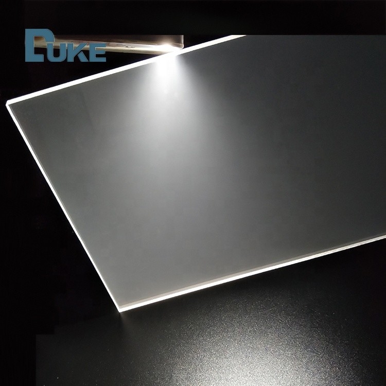 การส่งแสงแบบเดียวกัน Nano LGP Edge Lit ผิวเรียบใส แอคริลิก แผ่นนําแสงใส