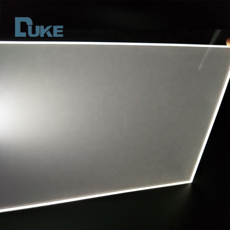 การส่งแสงแบบเดียวกัน Nano LGP Edge Lit ผิวเรียบใส แอคริลิก แผ่นนําแสงใส