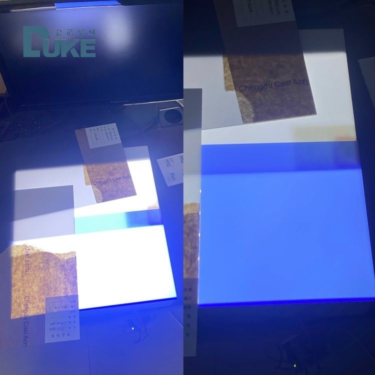 Duke Blue And White Day& Night Acrylic Sheet สําหรับจอโฆษณากล่องไฟ LED
