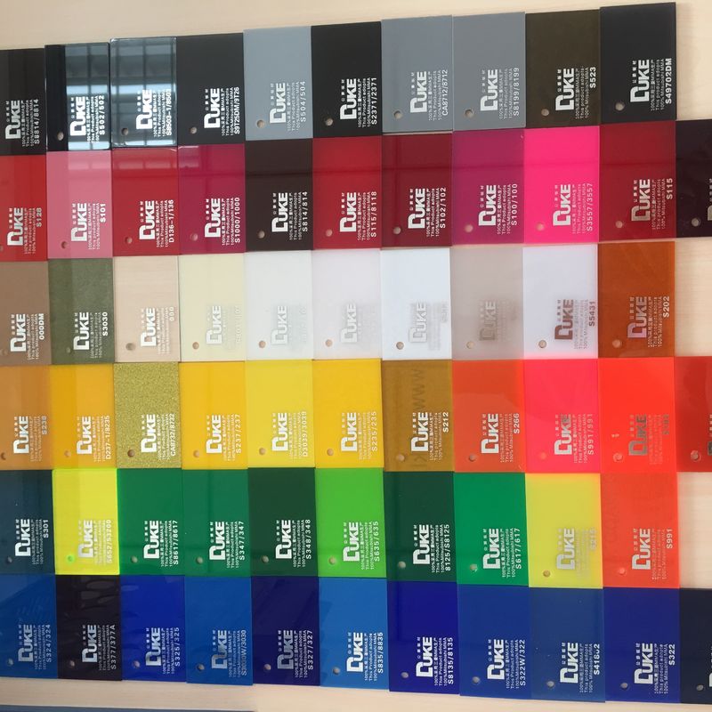 Duke 100% Virgin Cast Acrylic Sheet ความหนา 2-40 มม สําหรับการโฆษณา