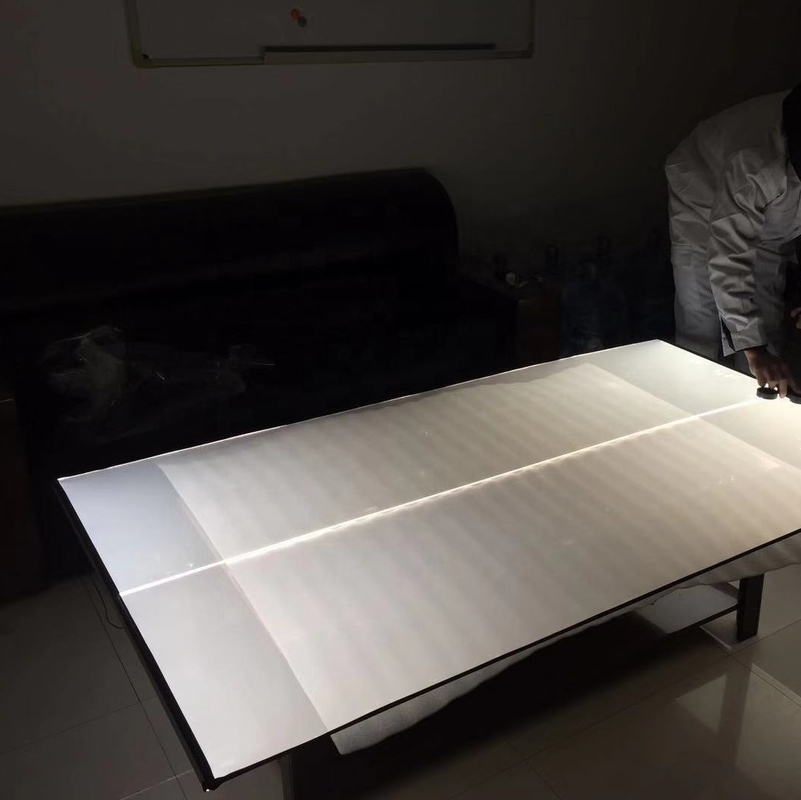 1.8 มิลลิเมตร 2 มิลลิเมตร 2.5 มิลลิเมตร Edge Lit Acrylic Sheets LED Light Guide Plate ทนทานกรดและเกลือ