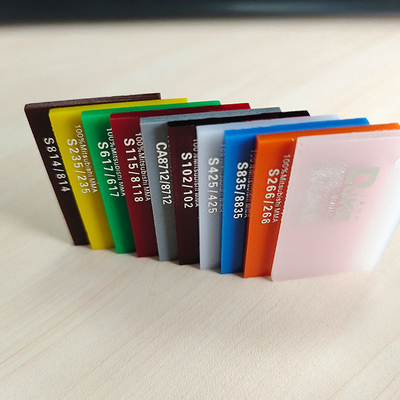 สีน้ําเงิน 6 มม โหลกพล็กซี่กล๊าส สีพาสต์แผ่นอะคริลิคสําหรับป้าย