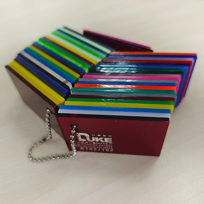 แผ่น PMMA Acrylic สีสัน สังเกต 5 มม สําหรับแผ่นป้ายกลางแจ้ง