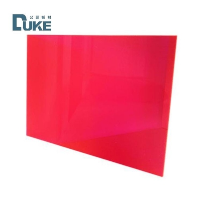 ความต้านทานยูวี หลอดแสงโปร่งใส สีแดง / สีชมพู โหลด Acrylic Perspex Sheet สําหรับการโฆษณา